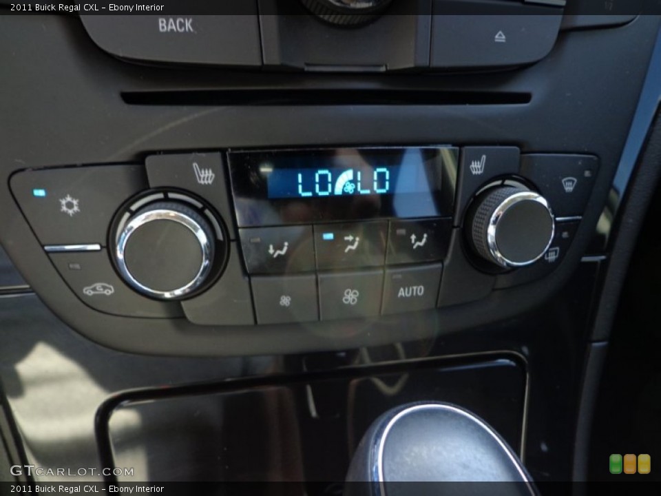 Ebony Interior Controls for the 2011 Buick Regal CXL #77171420