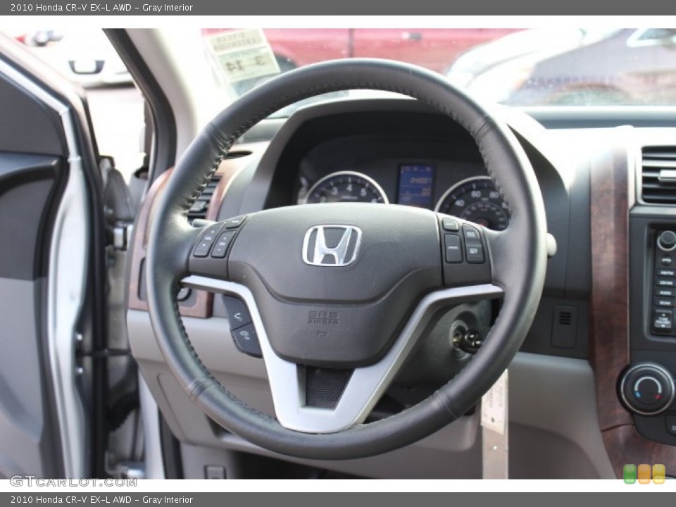 Gray Interior Steering Wheel for the 2010 Honda CR-V EX-L AWD #77172236