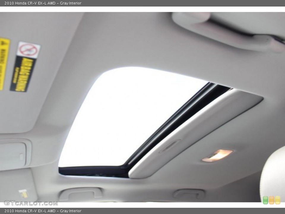 Gray Interior Sunroof for the 2010 Honda CR-V EX-L AWD #77172275