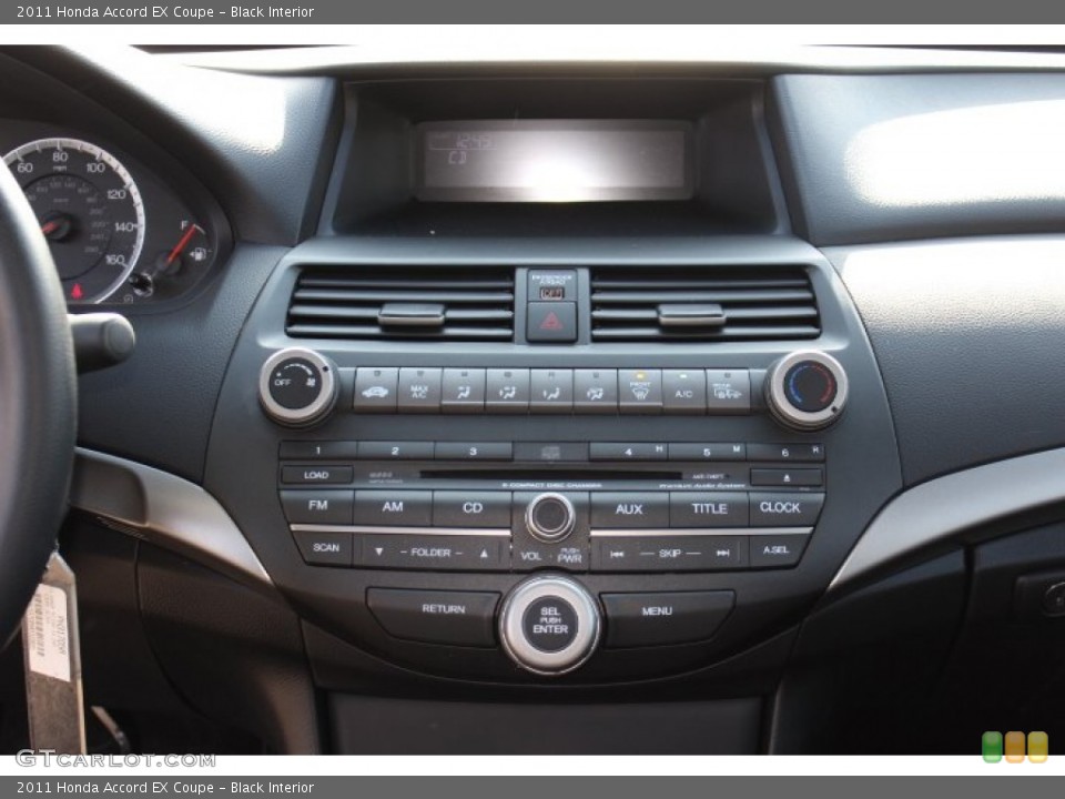 Black Interior Controls for the 2011 Honda Accord EX Coupe #77173478