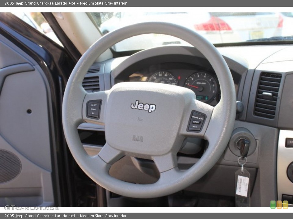 Medium Slate Gray Interior Steering Wheel for the 2005 Jeep Grand Cherokee Laredo 4x4 #77174159