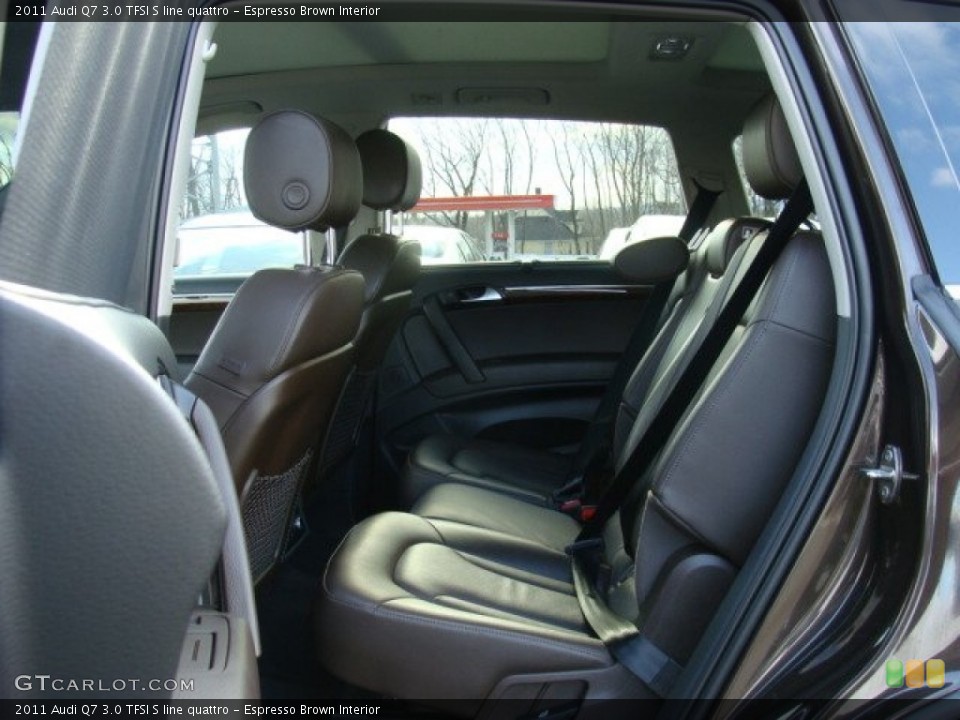 Espresso Brown Interior Rear Seat For The 2011 Audi Q7 3 0