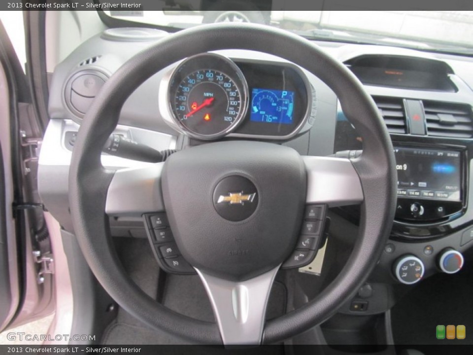 Silver/Silver Interior Steering Wheel for the 2013 Chevrolet Spark LT #77174318
