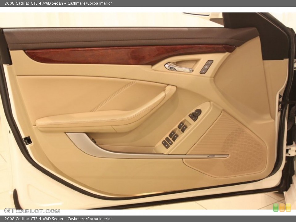 Cashmere/Cocoa Interior Door Panel for the 2008 Cadillac CTS 4 AWD Sedan #77174712