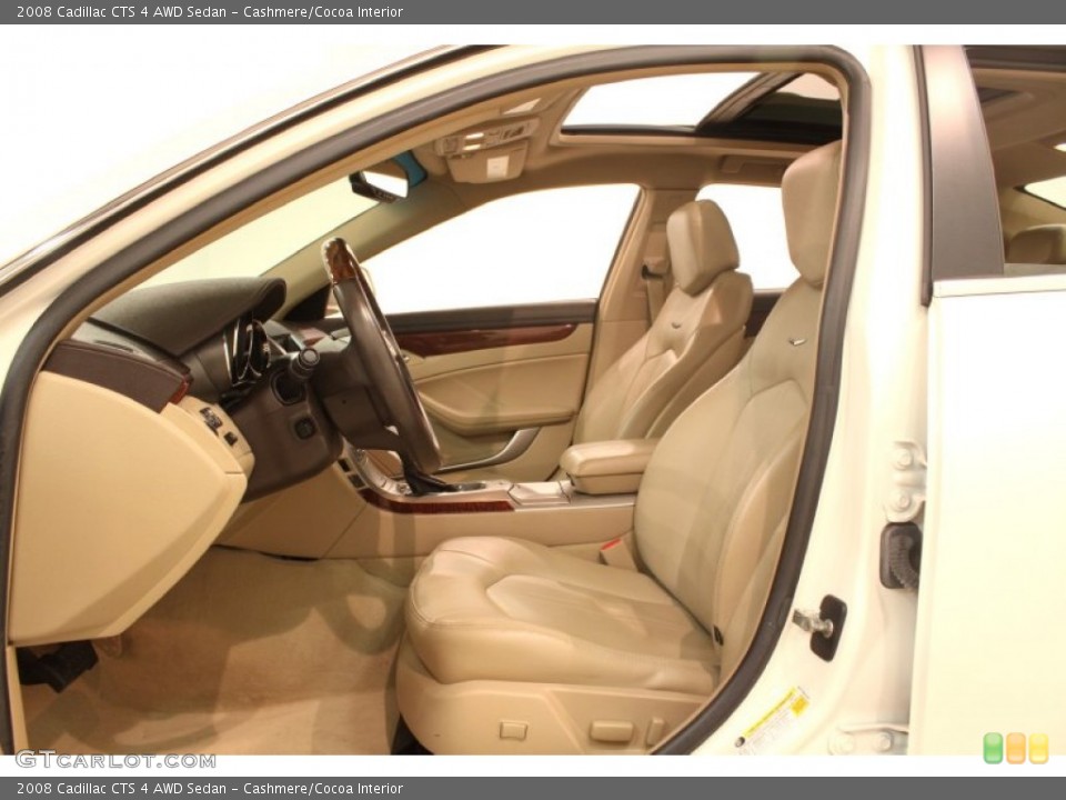 Cashmere/Cocoa Interior Photo for the 2008 Cadillac CTS 4 AWD Sedan #77174818