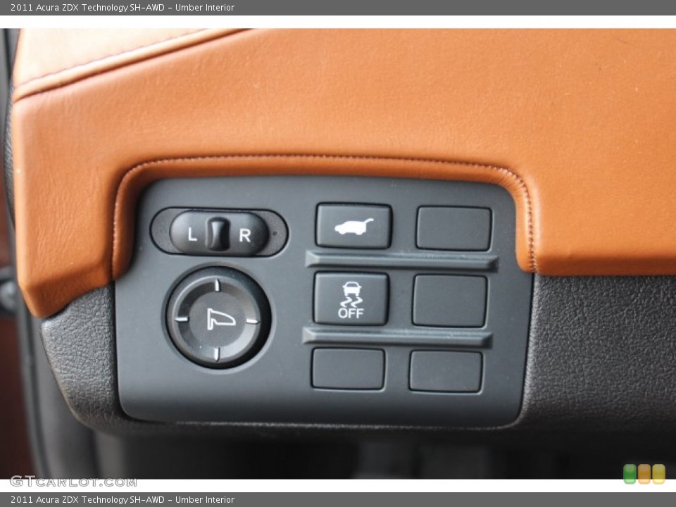 Umber Interior Controls for the 2011 Acura ZDX Technology SH-AWD #77174858