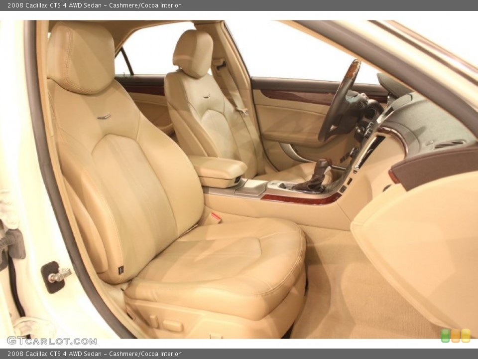 Cashmere/Cocoa Interior Photo for the 2008 Cadillac CTS 4 AWD Sedan #77175258