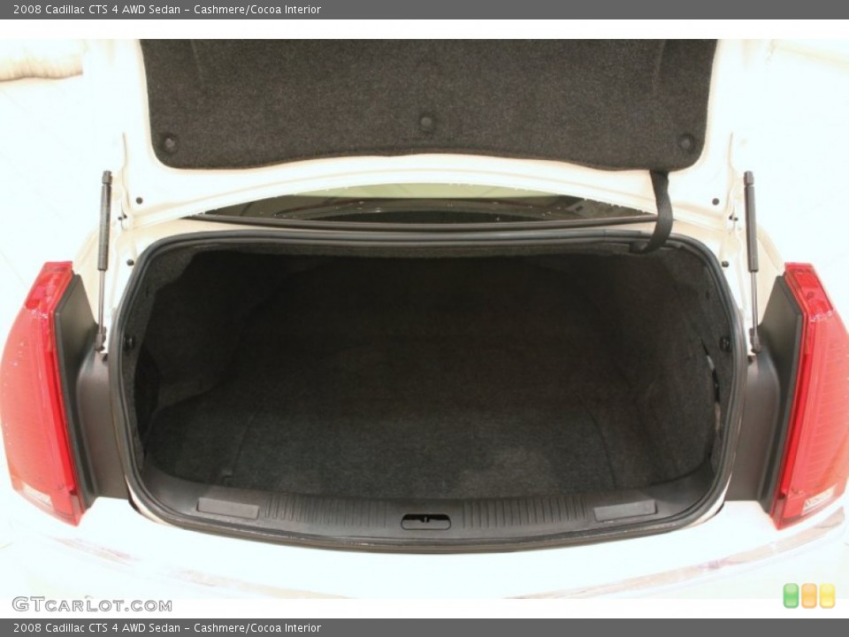 Cashmere/Cocoa Interior Trunk for the 2008 Cadillac CTS 4 AWD Sedan #77175355
