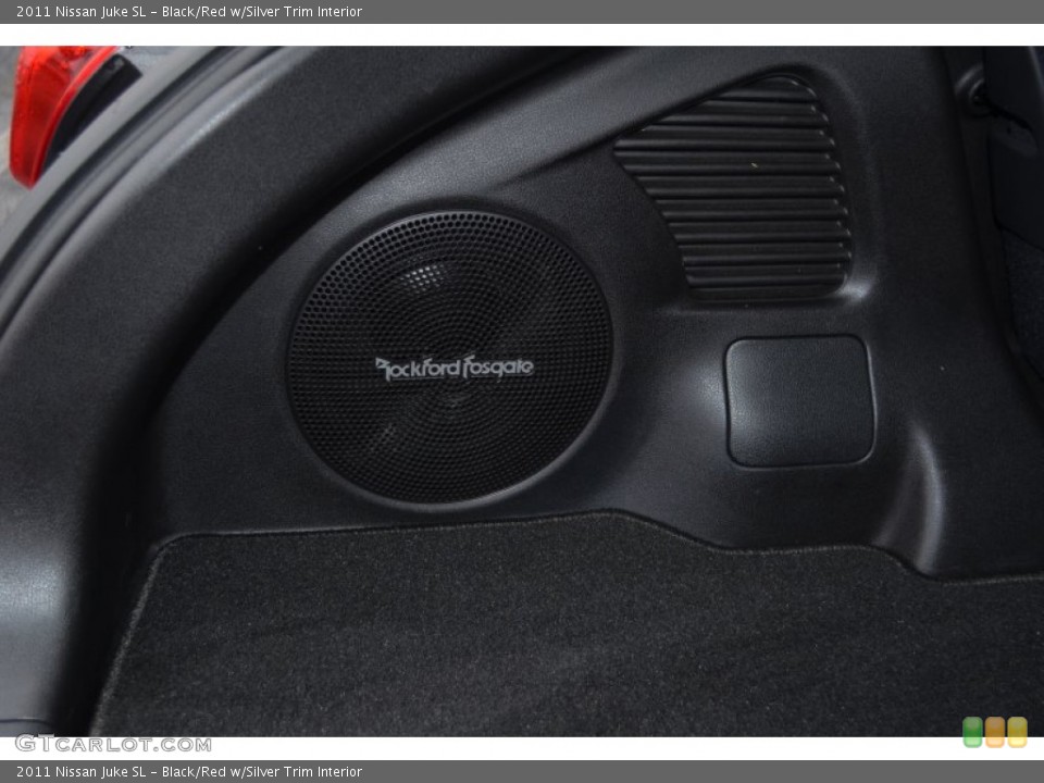 Black/Red w/Silver Trim Interior Audio System for the 2011 Nissan Juke SL #77175793