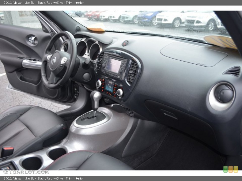 Black/Red w/Silver Trim Interior Dashboard for the 2011 Nissan Juke SL #77175857