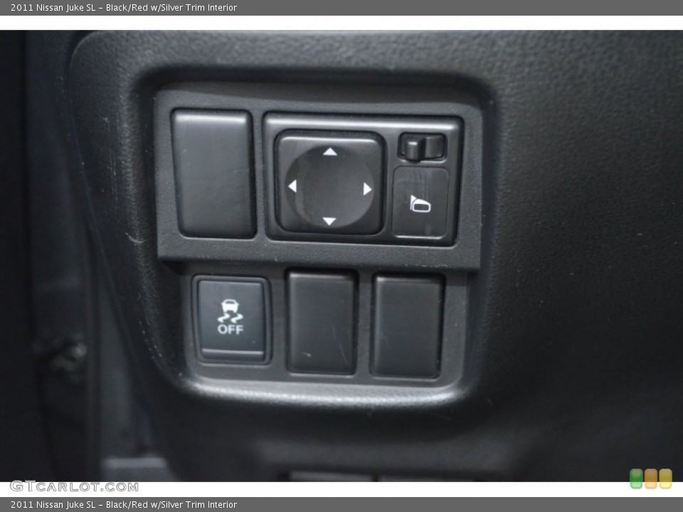 Black/Red w/Silver Trim Interior Controls for the 2011 Nissan Juke SL #77176040
