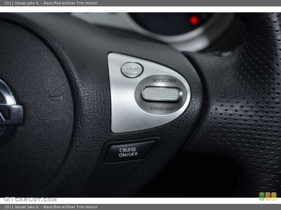 Black/Red w/Silver Trim Interior Controls for the 2011 Nissan Juke SL #77176091