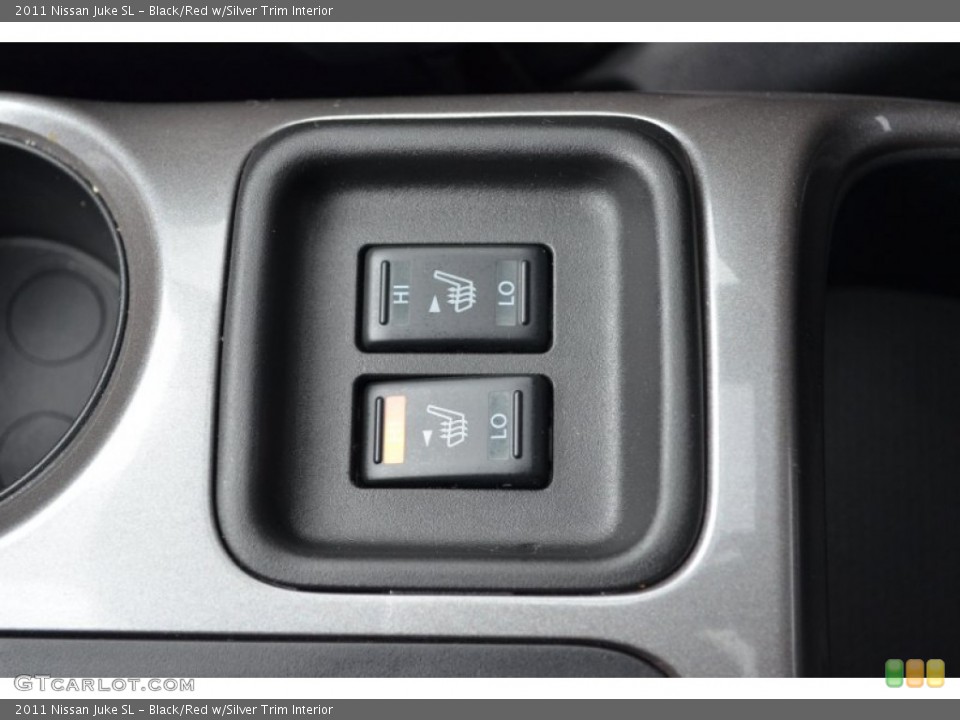 Black/Red w/Silver Trim Interior Controls for the 2011 Nissan Juke SL #77176296
