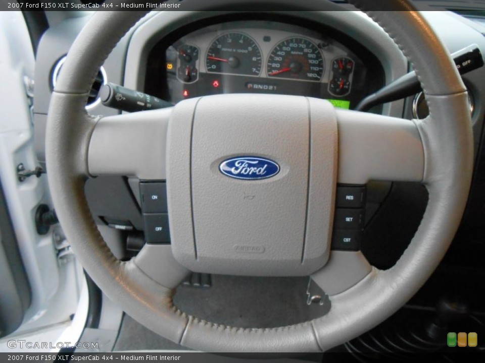 Medium Flint Interior Steering Wheel for the 2007 Ford F150 XLT SuperCab 4x4 #77177563