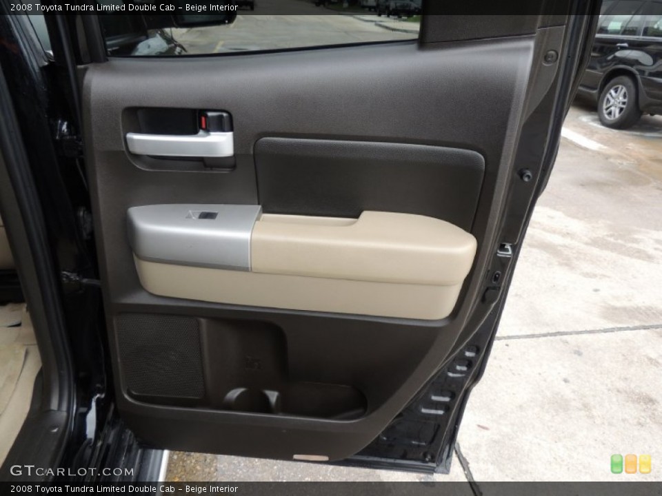 Beige Interior Door Panel for the 2008 Toyota Tundra Limited Double Cab #77177779
