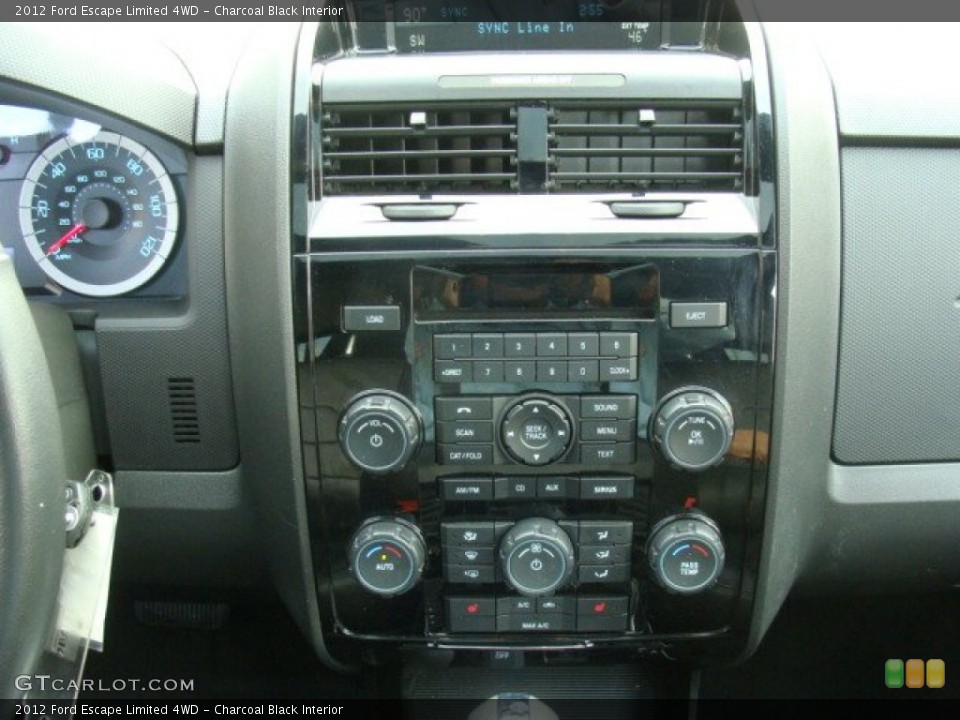 Charcoal Black Interior Controls for the 2012 Ford Escape Limited 4WD #77178250