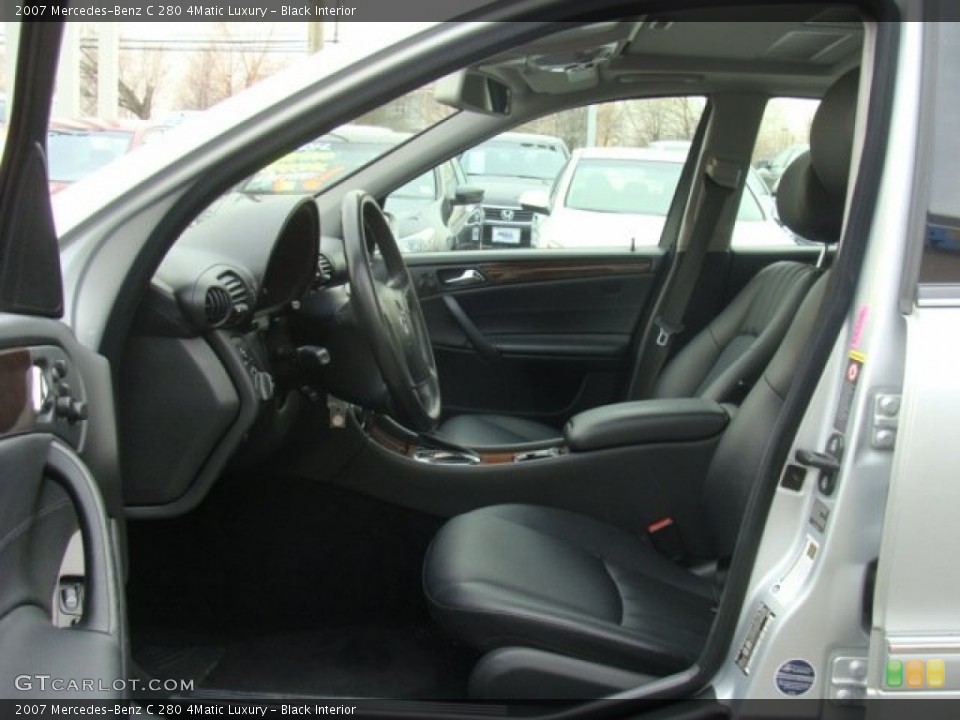 Black Interior Photo for the 2007 Mercedes-Benz C 280 4Matic Luxury #77180969
