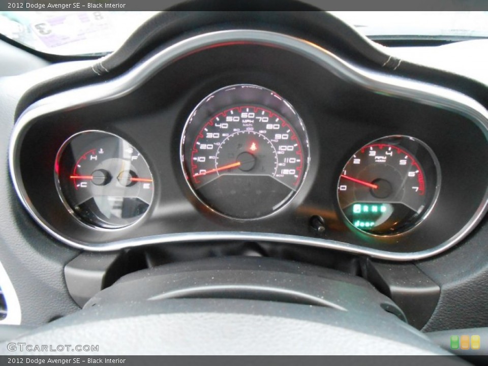 Black Interior Gauges for the 2012 Dodge Avenger SE #77181503