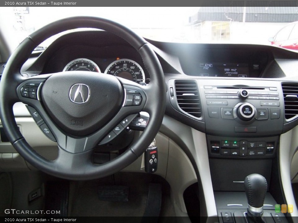 Taupe Interior Dashboard for the 2010 Acura TSX Sedan #77182395