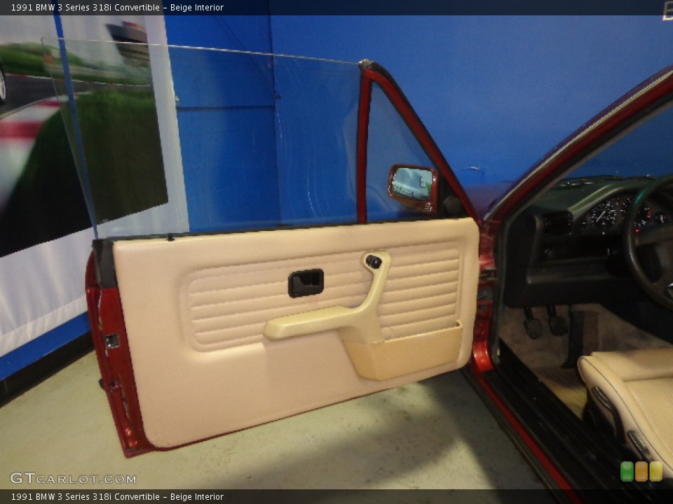 Beige Interior Door Panel for the 1991 BMW 3 Series 318i Convertible #77182491