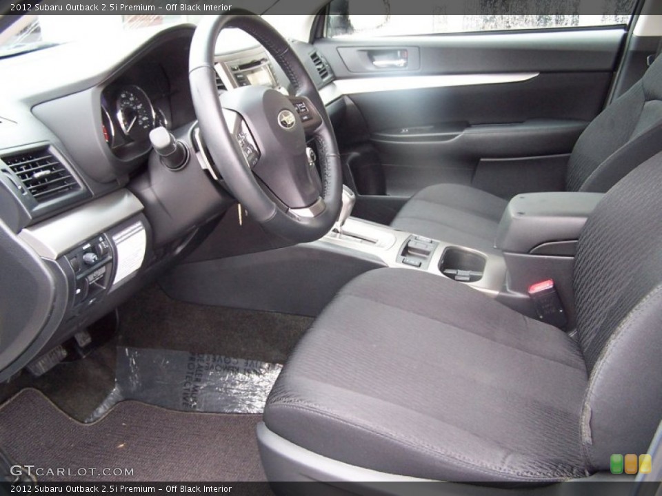 Off Black Interior Photo for the 2012 Subaru Outback 2.5i Premium #77182814