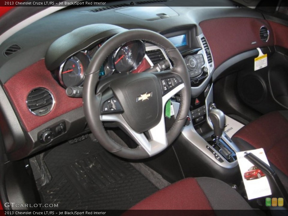 Jet Black/Sport Red Interior Prime Interior for the 2013 Chevrolet Cruze LT/RS #77183843