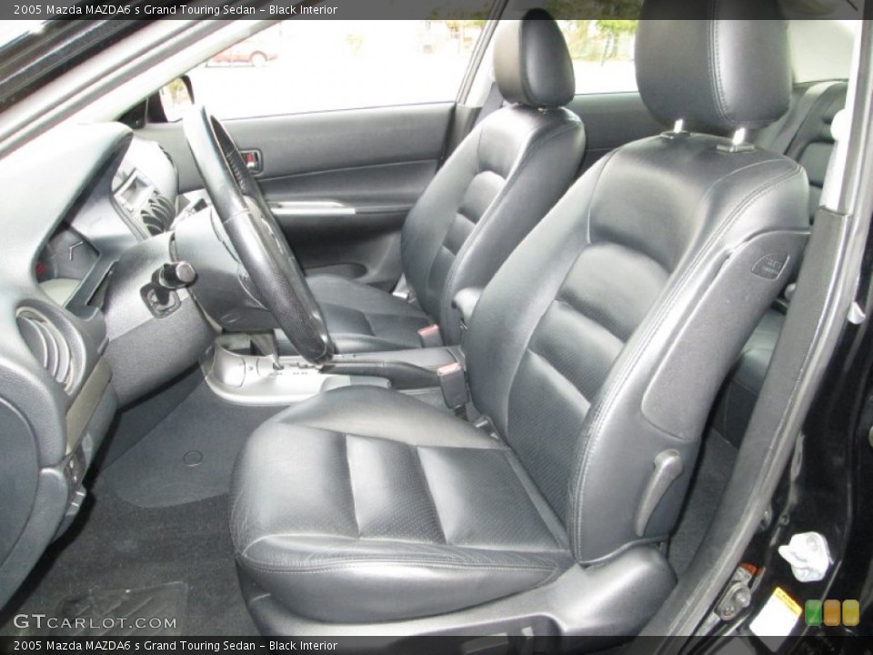 Black Interior Photo for the 2005 Mazda MAZDA6 s Grand Touring Sedan #77185397