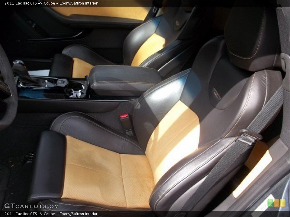 Ebony/Saffron Interior Photo for the 2011 Cadillac CTS -V Coupe #77187152