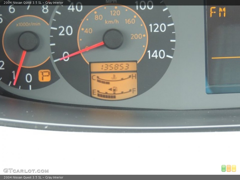 Gray Interior Gauges for the 2004 Nissan Quest 3.5 SL #77187440