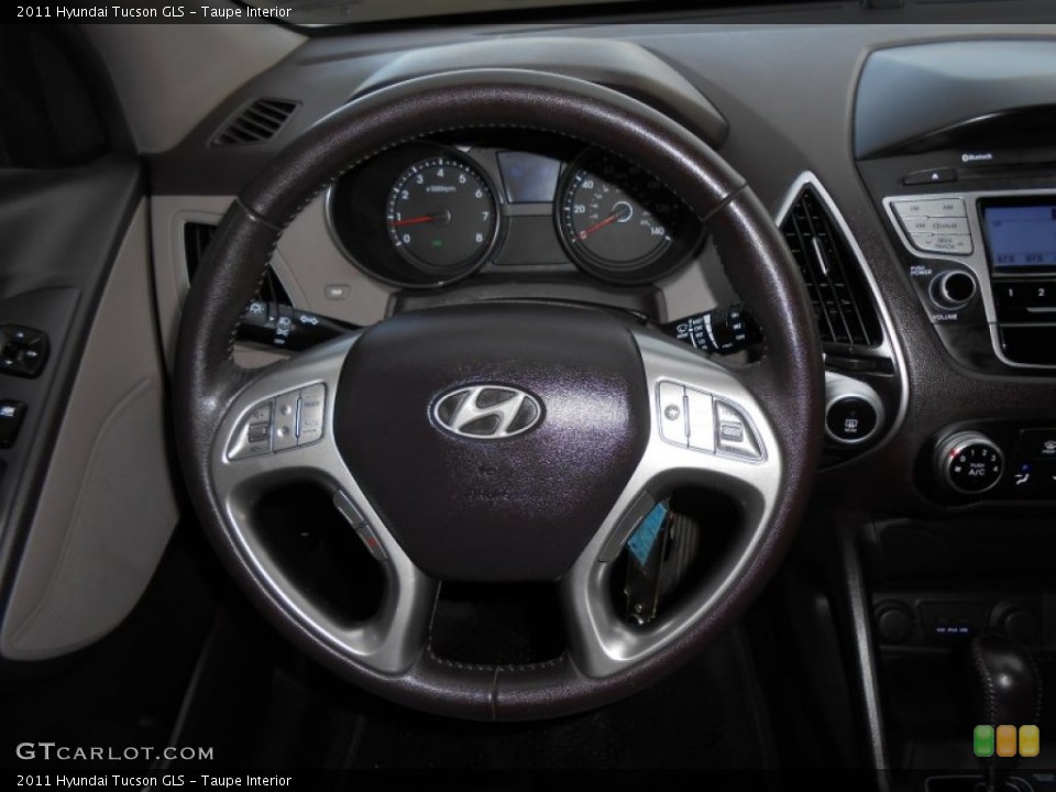 Taupe Interior Steering Wheel for the 2011 Hyundai Tucson GLS #77188292