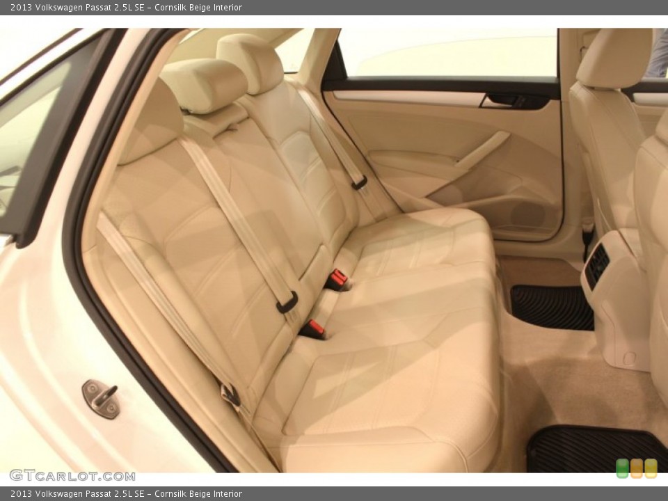 Cornsilk Beige Interior Rear Seat for the 2013 Volkswagen Passat 2.5L SE #77189413