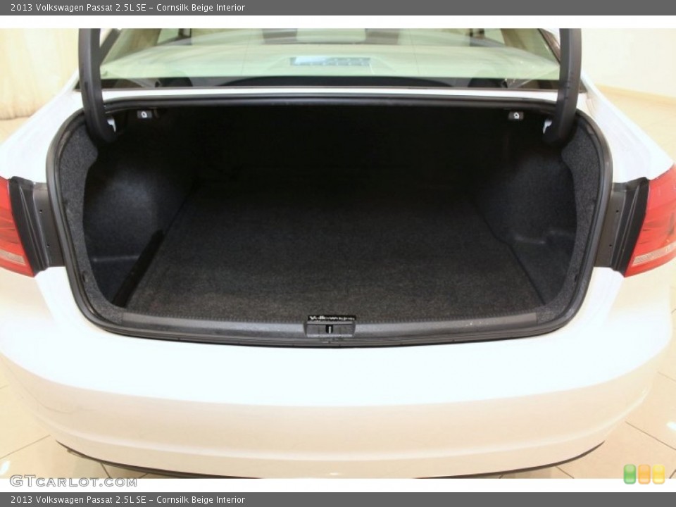 Cornsilk Beige Interior Trunk for the 2013 Volkswagen Passat 2.5L SE #77189498