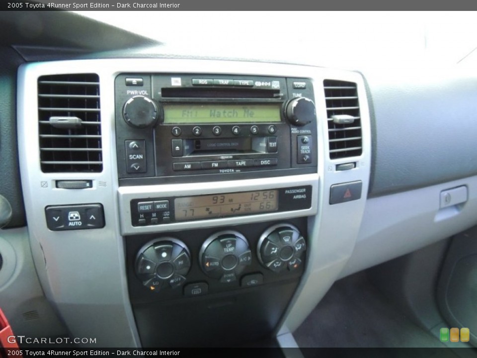 Dark Charcoal Interior Controls for the 2005 Toyota 4Runner Sport Edition #77190661