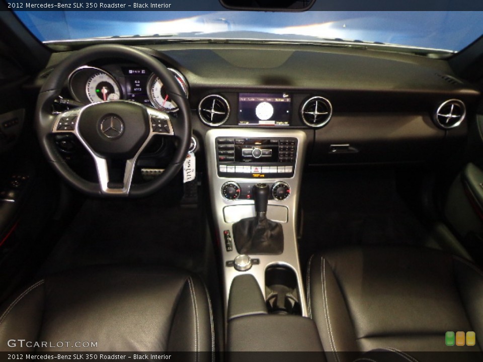 Black Interior Dashboard for the 2012 Mercedes-Benz SLK 350 Roadster #77192016