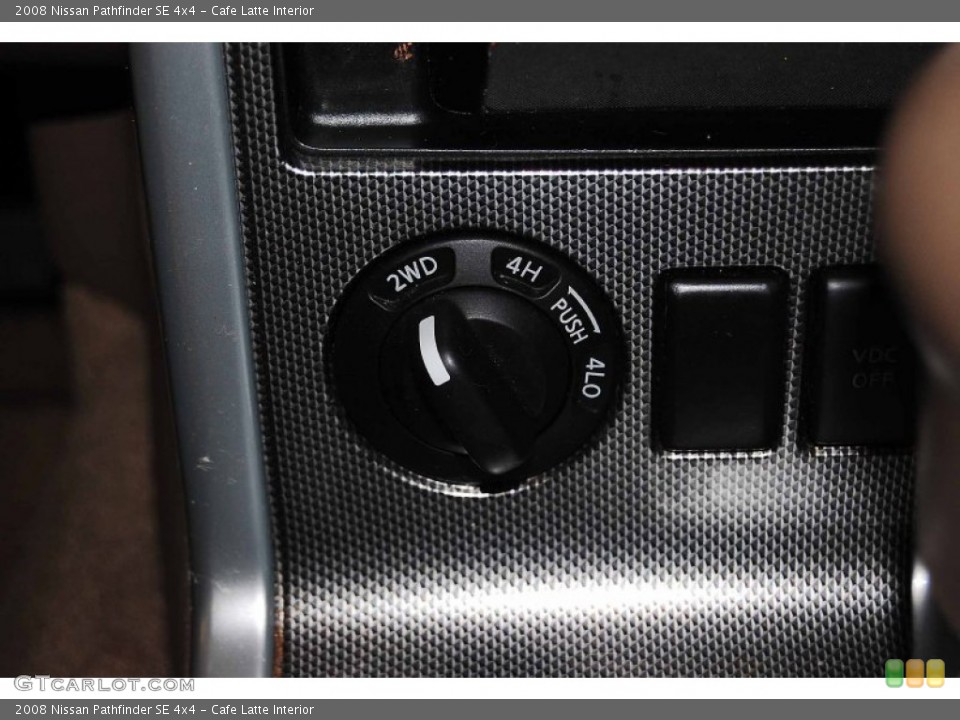 Cafe Latte Interior Controls for the 2008 Nissan Pathfinder SE 4x4 #77192039