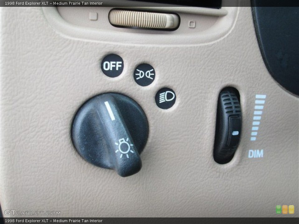 Medium Prairie Tan Interior Controls for the 1998 Ford Explorer XLT #77193048