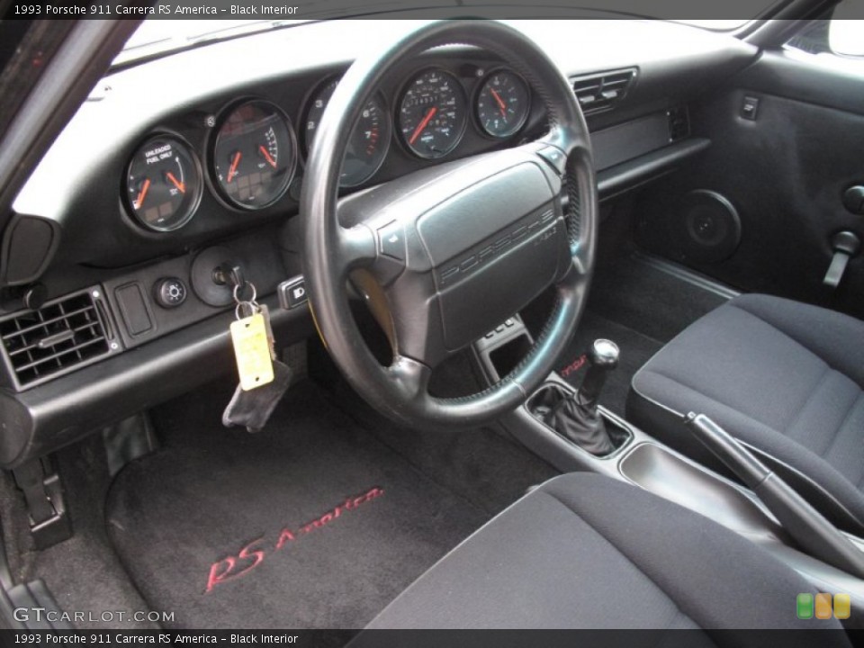 Black Interior Steering Wheel for the 1993 Porsche 911 Carrera RS America #77197409