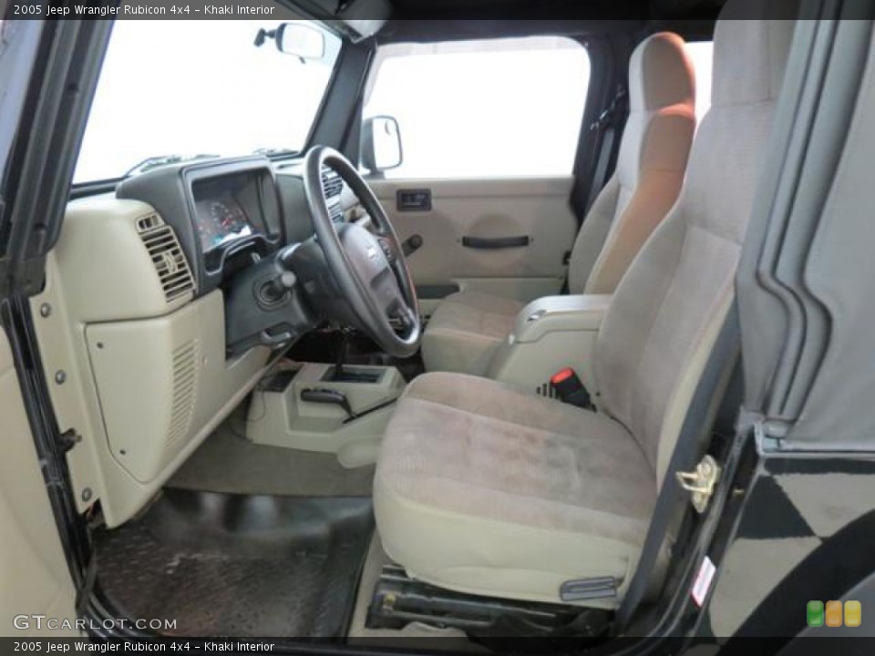 Khaki Interior Photo for the 2005 Jeep Wrangler Rubicon 4x4 #77199056