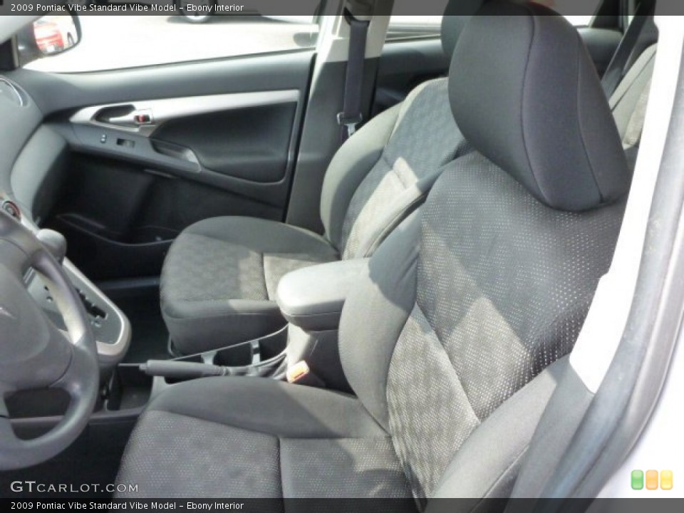 Ebony Interior Front Seat for the 2009 Pontiac Vibe  #77199707
