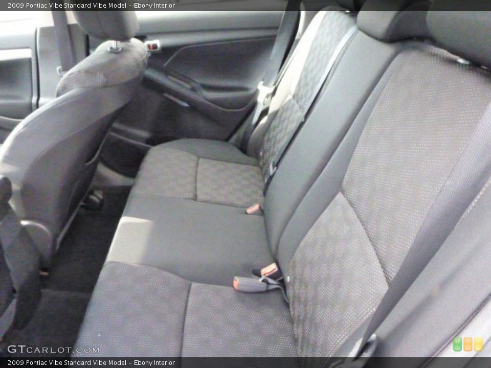 Ebony Interior Rear Seat for the 2009 Pontiac Vibe  #77199728