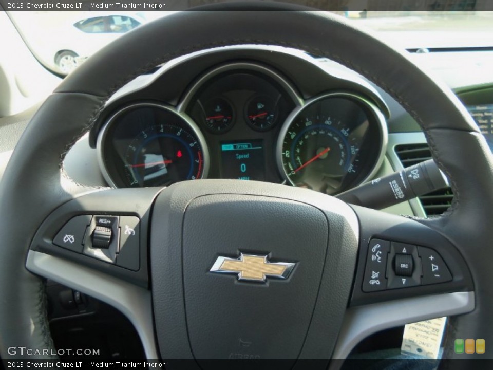 Medium Titanium Interior Steering Wheel for the 2013 Chevrolet Cruze LT #77199986