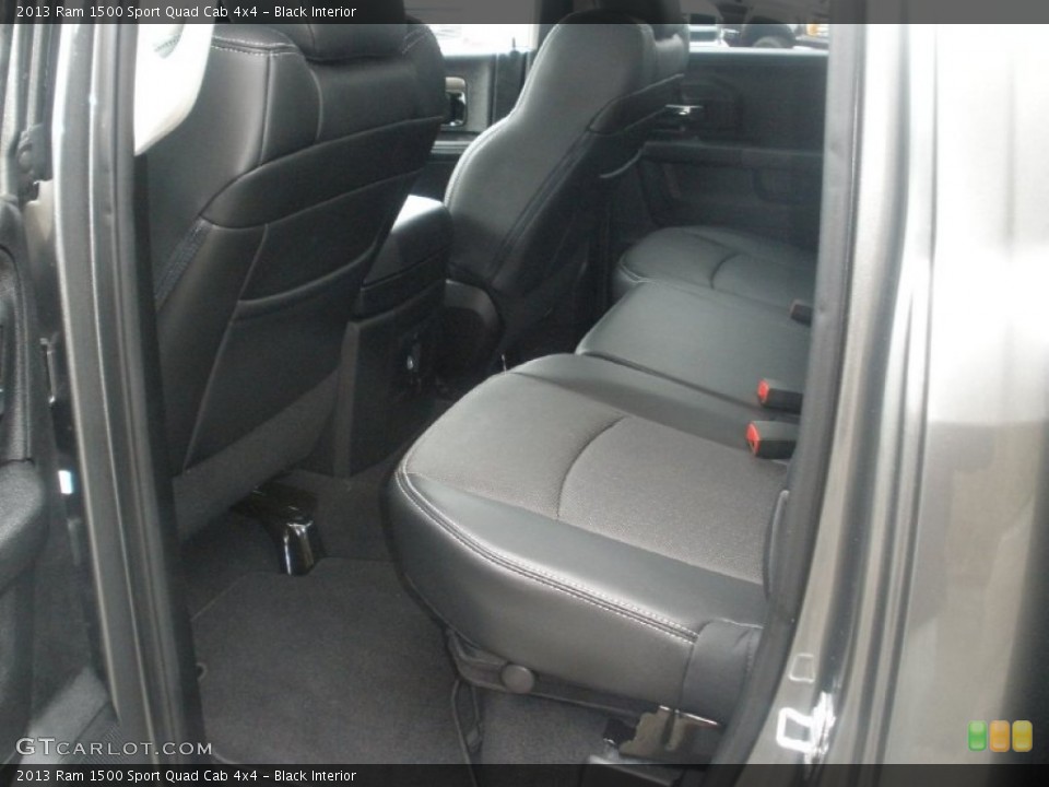 Black Interior Rear Seat for the 2013 Ram 1500 Sport Quad Cab 4x4 #77200097