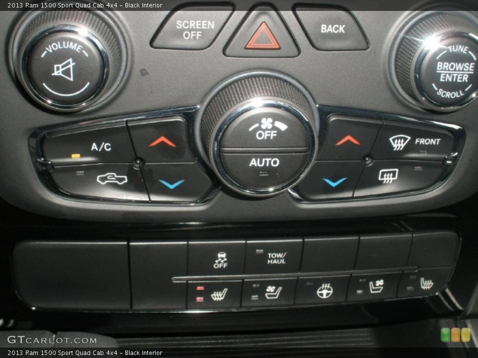 Black Interior Controls for the 2013 Ram 1500 Sport Quad Cab 4x4 #77200238