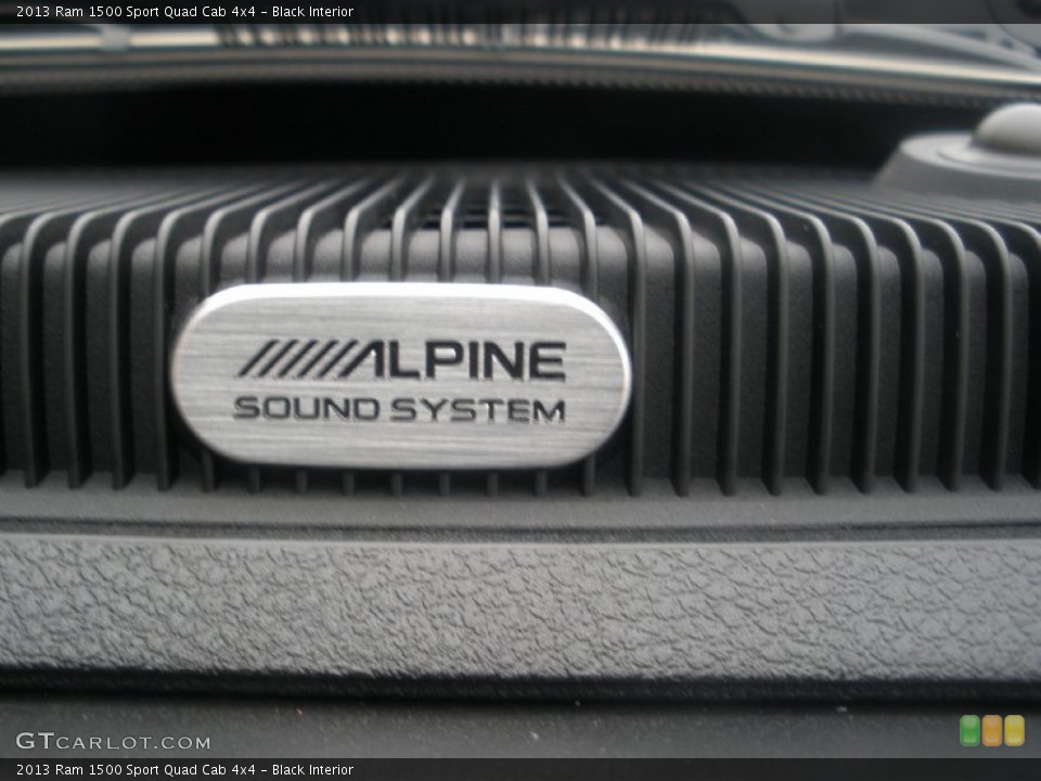 Black Interior Audio System for the 2013 Ram 1500 Sport Quad Cab 4x4 #77200298