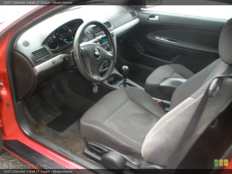Ebony Interior Prime Interior for the 2007 Chevrolet Cobalt LT Coupe #77200388