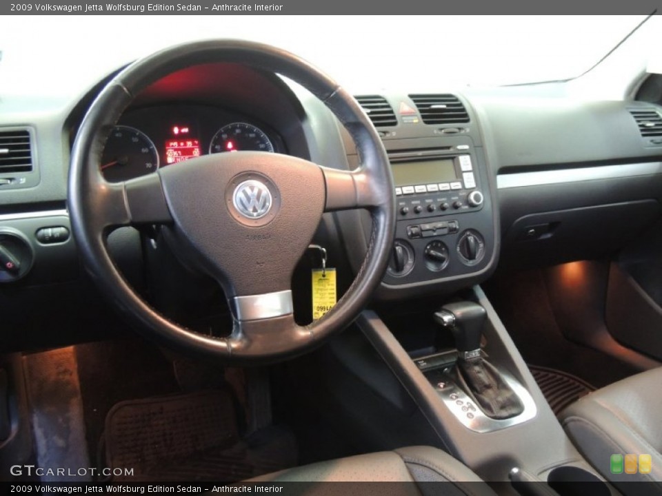 Anthracite Interior Dashboard for the 2009 Volkswagen Jetta Wolfsburg Edition Sedan #77201389