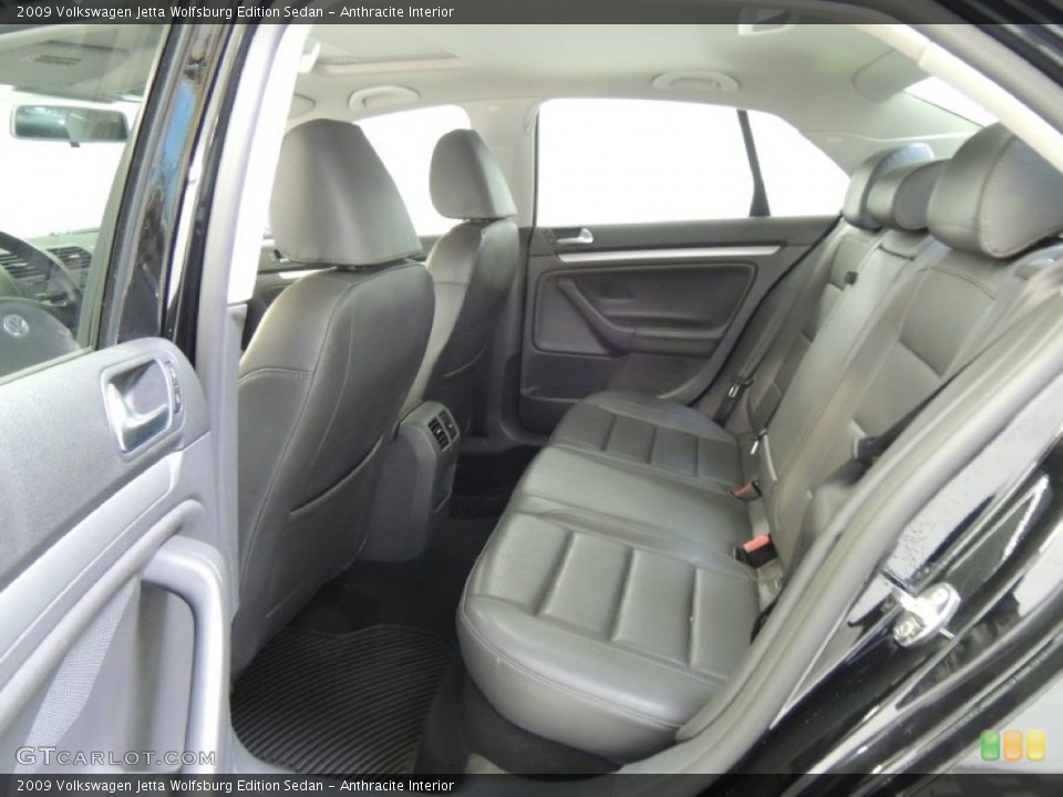 Anthracite Interior Rear Seat for the 2009 Volkswagen Jetta Wolfsburg Edition Sedan #77201500