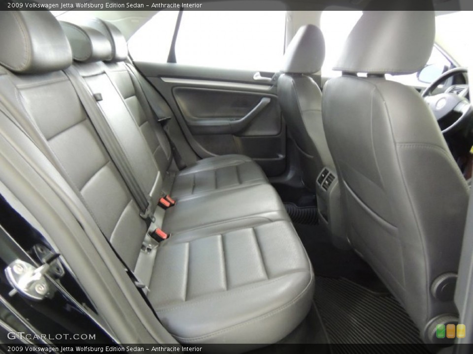 Anthracite Interior Rear Seat for the 2009 Volkswagen Jetta Wolfsburg Edition Sedan #77201577