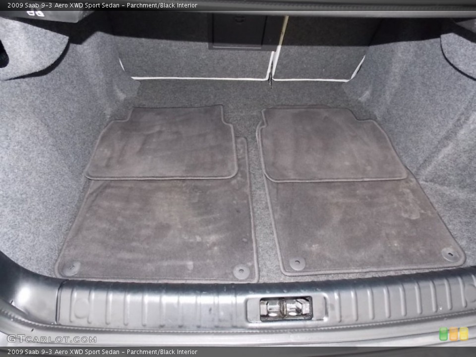 Parchment/Black Interior Trunk for the 2009 Saab 9-3 Aero XWD Sport Sedan #77203004