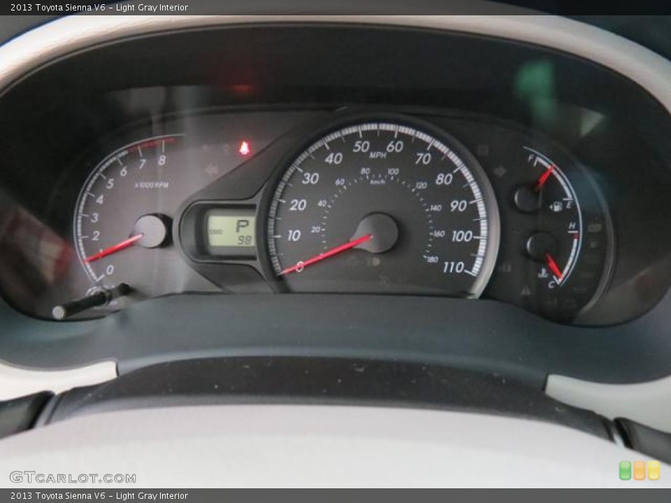 Light Gray Interior Gauges for the 2013 Toyota Sienna V6 #77205300